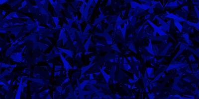 Dark BLUE vector background with polygonal style.