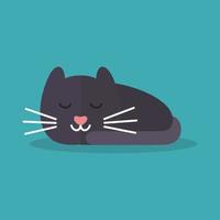 gato, vector, ilustración vector