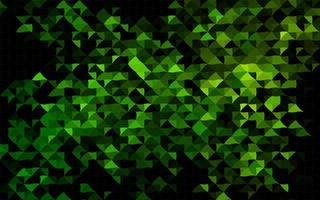 Dark Green vector backdrop with lines, triangles.