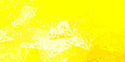 Light Yellow vector texture with memphis shapes.