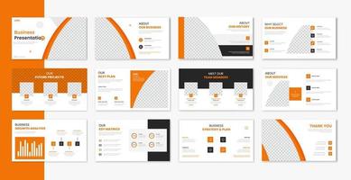 Corporate template presentation design , business presentation slideshow for brochure, company profile, website report, finance vector