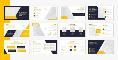 Corporate template presentation design , business presentation slideshow for brochure, company profile, website report, finance vector