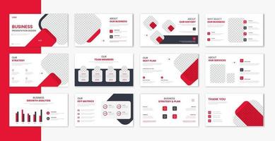 Corporate template presentation design , business presentation slideshow for brochure, company profile, website report, finance vector