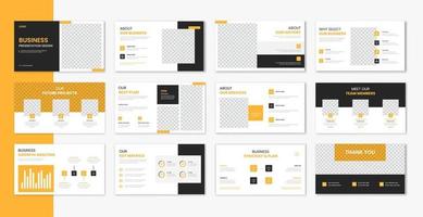 Corporate template presentation design , business presentation slideshow for brochure, company profile, website report, finance vector