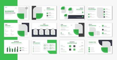 Corporate template presentation design , business presentation slideshow for brochure, company profile, website report, finance vector