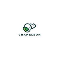 plantilla de diseño de icono de vector de logotipo de camaleón