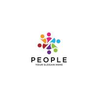 People logo vector icon design template