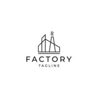 Factory logo design vector template