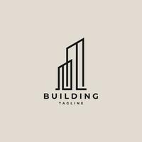 plantilla de vector de diseño de logotipo de edificio