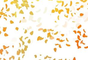 Light yellow, orange vector template with memphis shapes.