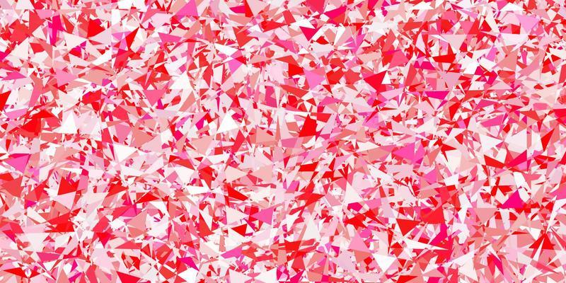 Light red vector pattern with polygonal shapes.
