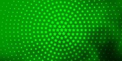 Light Green vector pattern with abstract stars.