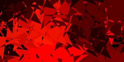 Light red, yellow vector background with polygonal forms.