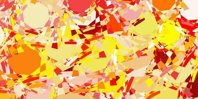 Light Red, Yellow vector texture with random triangles.