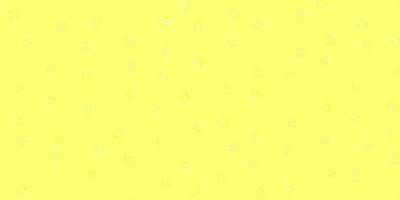 Light yellow vector background with spots.