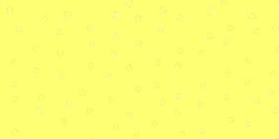 Light yellow vector background with spots.