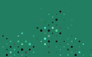 Light Green vector backdrop with dots.