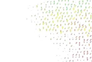 Light green, red vector template with man, woman symbols.