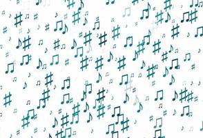 Light BLUE vector pattern with music elements.