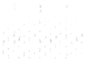 Light Black vector backdrop with music notes.