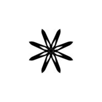 Eight pointed star icon. Simple style support service contact phone poster background symbol. Eight pointed star brand logo design element. Eight pointed star t-shirt printing. Vector for sticker.