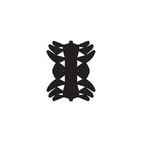 Spinal cord icon. Simple style spinal cord company poster background symbol. Spinal cord brand logo design element. Spinal cord t-shirt printing. Vector for sticker.