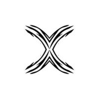 X icon icon. Simple style big sale poster background symbol. Remove button. X brand logo design element. X t-shirt printing. Vector for sticker.
