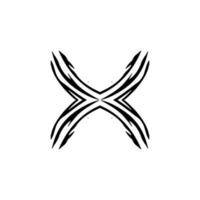 X icon icon. Simple style big sale poster background symbol. Remove button. X brand logo design element. X t-shirt printing. Vector for sticker.