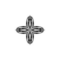 Plus icon. Cross sign. Simple style Christian holiday poster background symbol. Add button. Plus logo design element. Plus t-shirt printing. Vector for sticker.