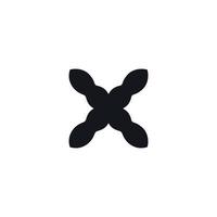 X icon icon. Simple style big sale poster background symbol. Remove button. X brand logo design element. X t-shirt printing. Vector for sticker.