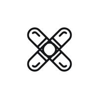 X icon icon. Simple style big sale poster background symbol. Remove button. X brand logo design element. X t-shirt printing. Vector for sticker.