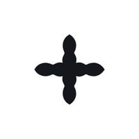 Plus icon. Cross sign. Simple style Christian holiday poster background symbol. Add button. Plus logo design element. Plus t-shirt printing. Vector for sticker.