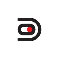 D power Energy letter logo. Life power vector icon. Minimalist illustration design