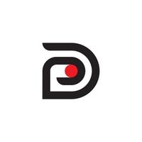 DP power Energy letter logo. Life power vector icon. Minimalist illustration design
