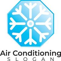 snow flower icon, can be used as a logo for refrigeration machine service such as air conditioner vector