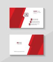 Clean, Abstract and Modern Business Card Template, Flat Visiting Design vector