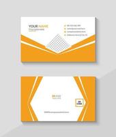 Modern professional business card design template vector