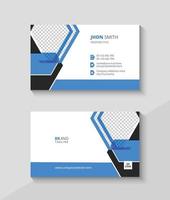 Clean, Abstract and Modern Business Card Template, Flat Visiting Design vector