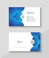 Clean, Abstract and Modern Business Card Template, Flat Visiting Design vector