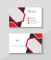 Creative business card design, Modern and minimal visiting card template vector