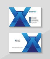 Modern professional business card design template vector