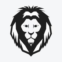 diseño de ilustración de vector de logotipo de cabeza de león
