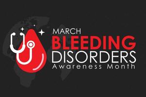 Vector illustration on the theme of Bleeding Disorders awareness month