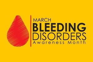 Vector illustration on the theme of Bleeding Disorders awareness month