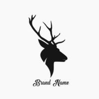 deer head logo design vector. commercial logo vector