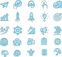 Project Launch Icons vector design