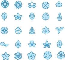 Flower icons vector design