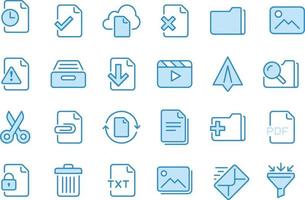 File Management icons vector design