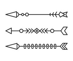 decorative arrows set vector