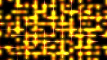 Futuristic golden light grid - Loop video